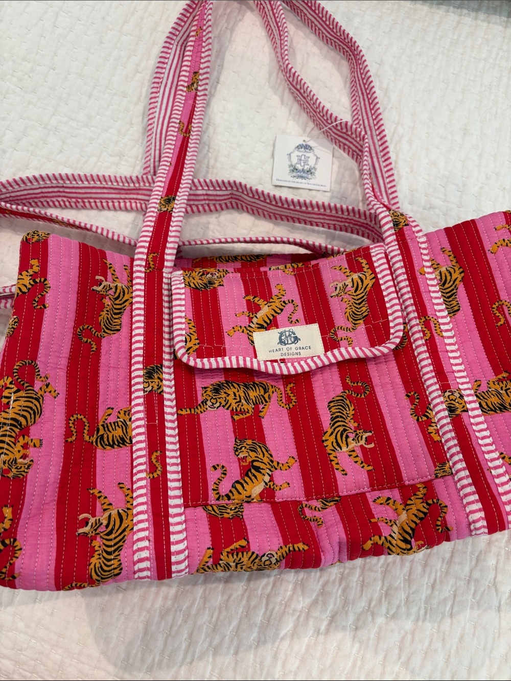 Heart of Grace Quilted Bag New